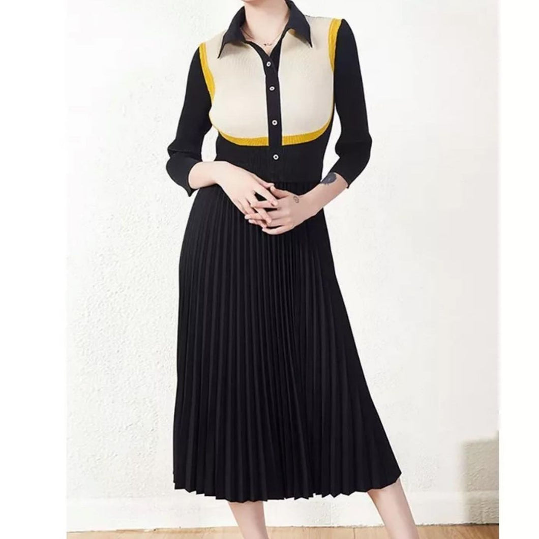 Lyza pleated dress