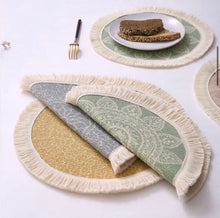 Load image into Gallery viewer, Round boho placemat
